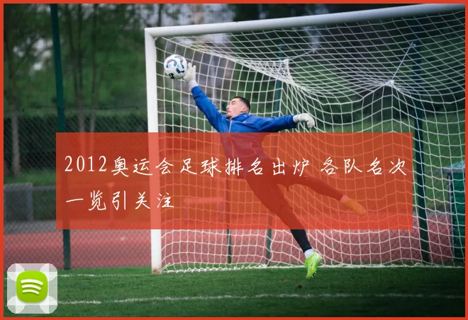 2012奥运会足球排名出炉 各队名次一览引关注